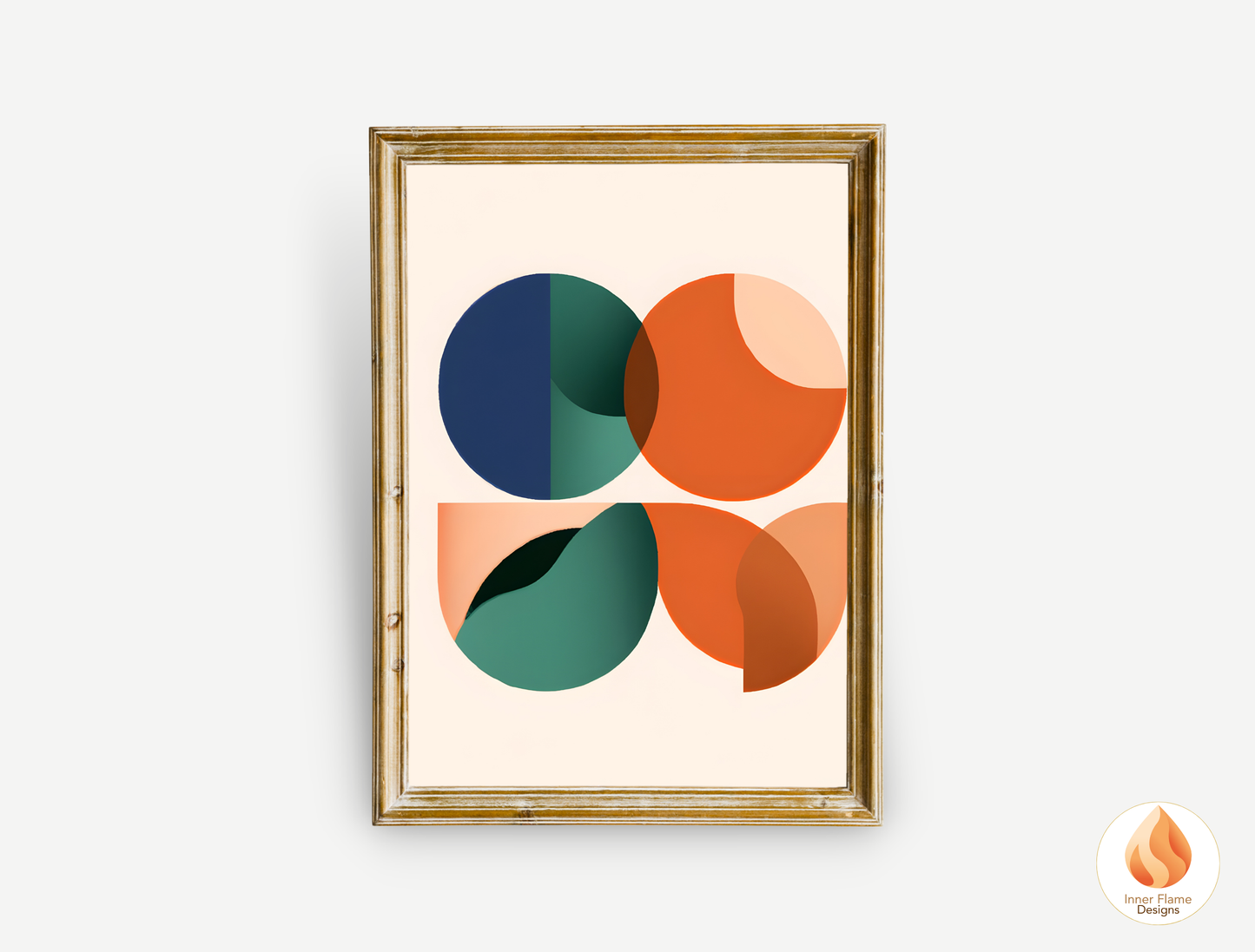 Vibrant Geometric Artwork for Modern Home Design | Four Piece Wall Art