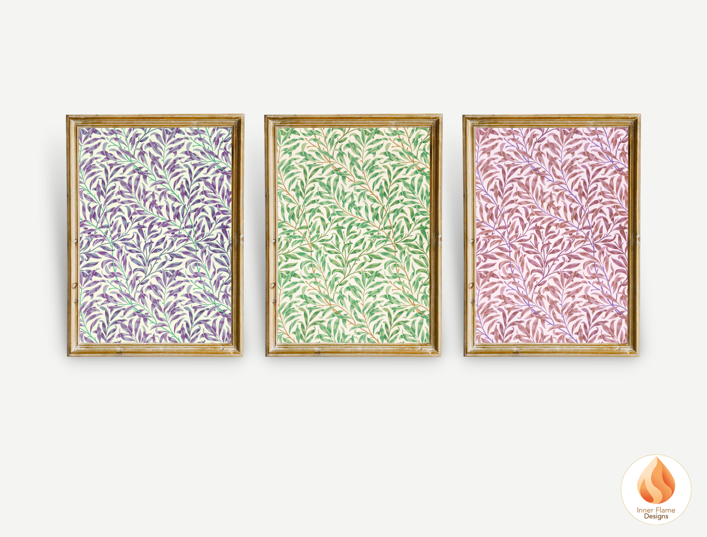 William Morris Inspired Designs - "Willow Bough" | Abstract Botanical Art for Modern Home Design |
