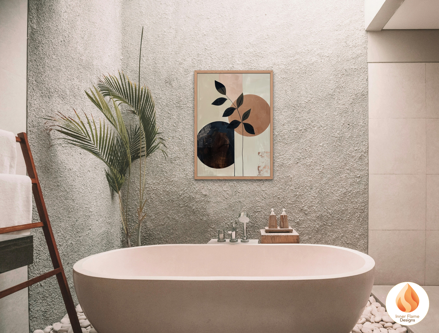 Charming Japandi Art for Modern Home Design | Triptych Artwork (Series 1)