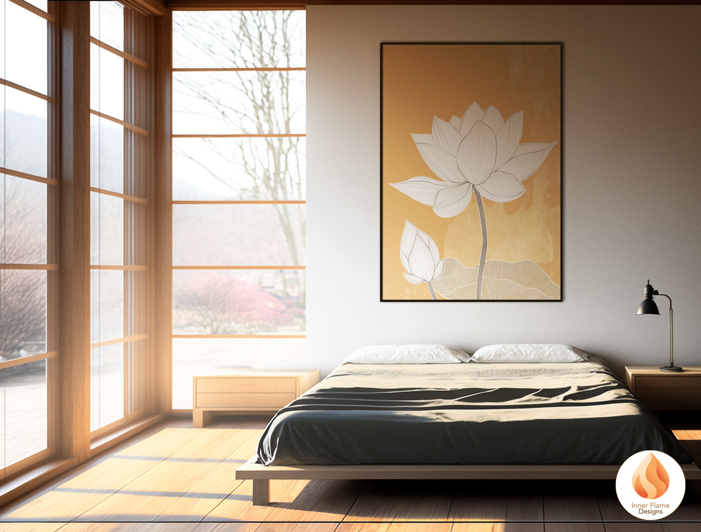 Subtle Japandi Art for Modern Home Design | Triptych Artwork (Series 4)