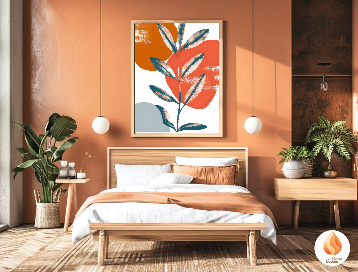 Bright Boho Wall Art Décor for Modern Home Design | Four Piece Wall Art