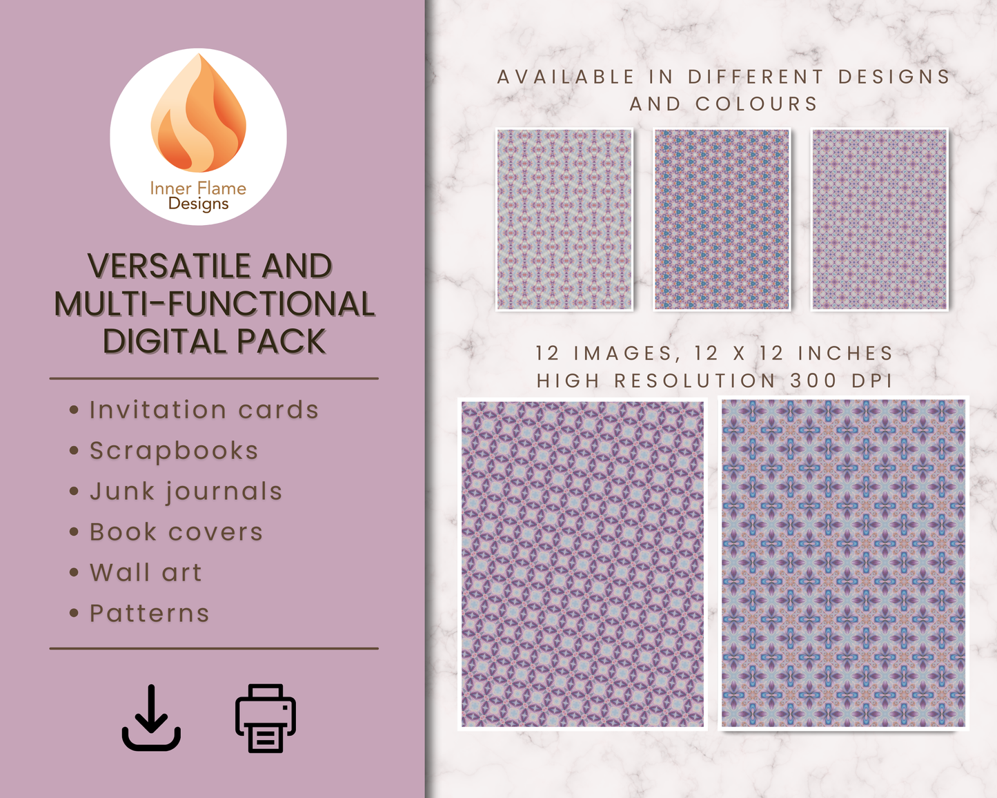 Serene Geometric Surface Patterns | Seamless Patterns for Wallpaper, Textiles, Packaging and Digital Designs