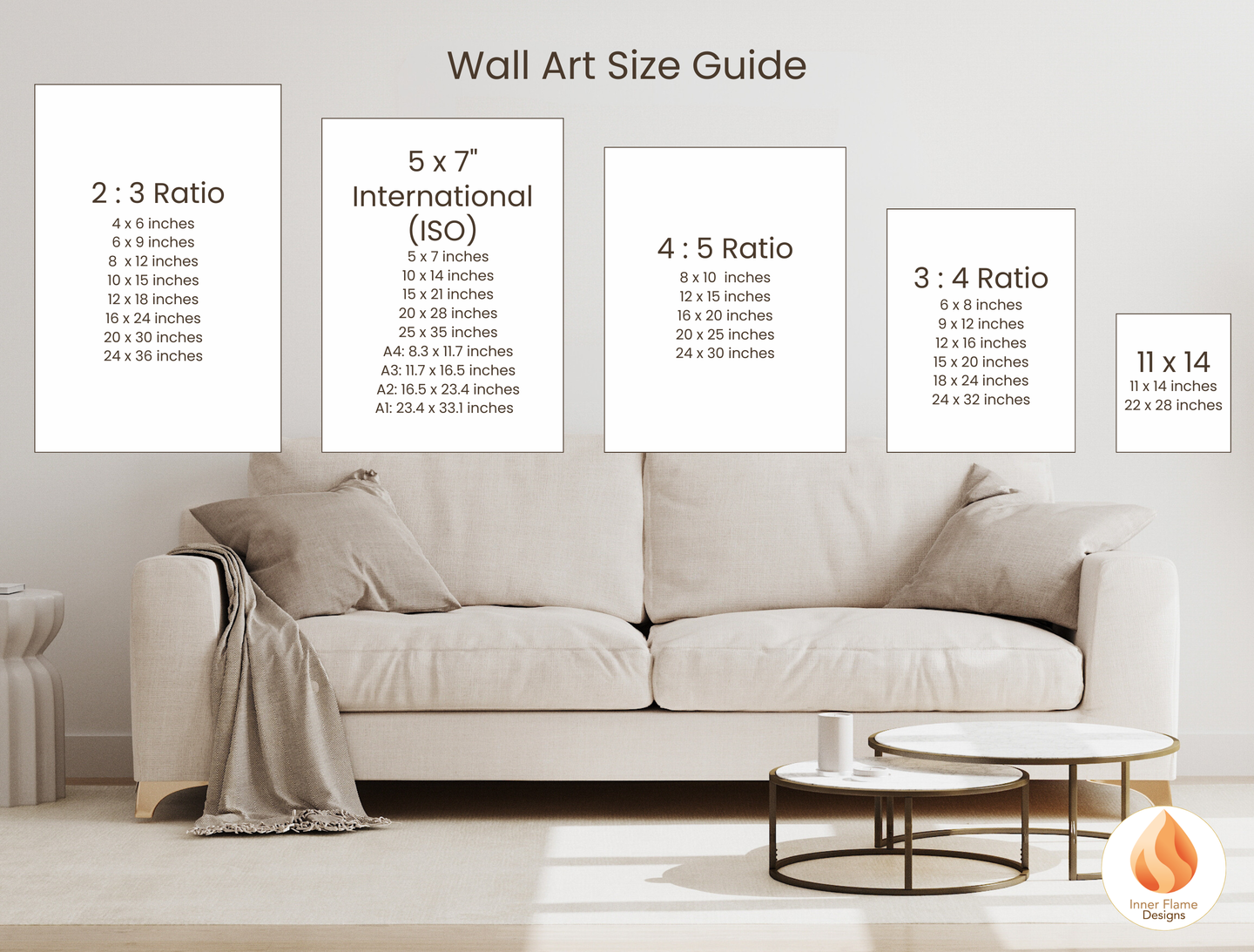 Modern Boho Wall Art Décor for Modern Home Design | Triptych Artwork (Series 3)