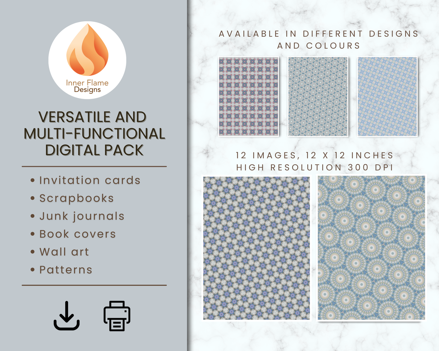 Tranquil Geometric Surface Patterns | Seamless Patterns for Wallpaper, Textiles, Packaging and Digital Designs