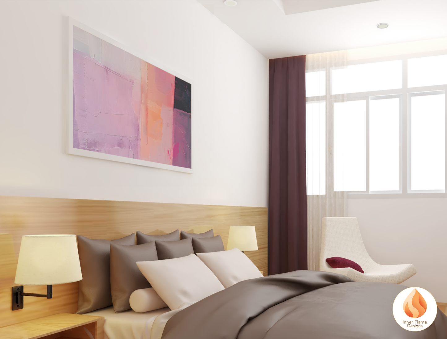 Inviting Minimalist Art for Modern Home Design | Four Piece Artwork