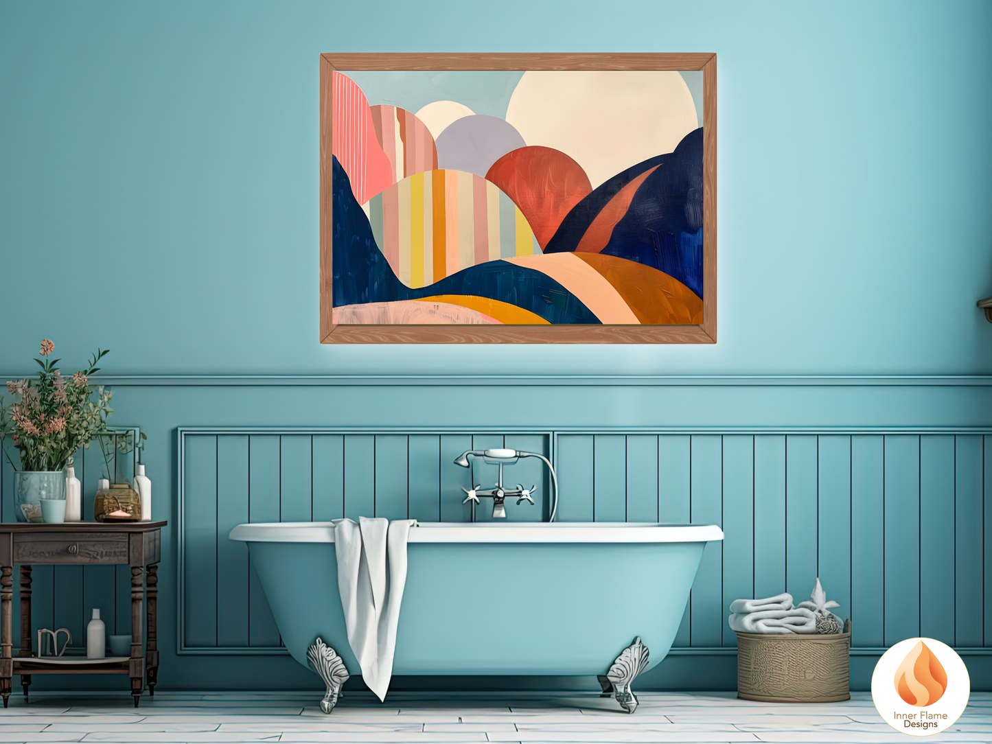 Eclectic Boho Wall Art Décor for Modern Home Design | Triptych Artwork (Series 5)