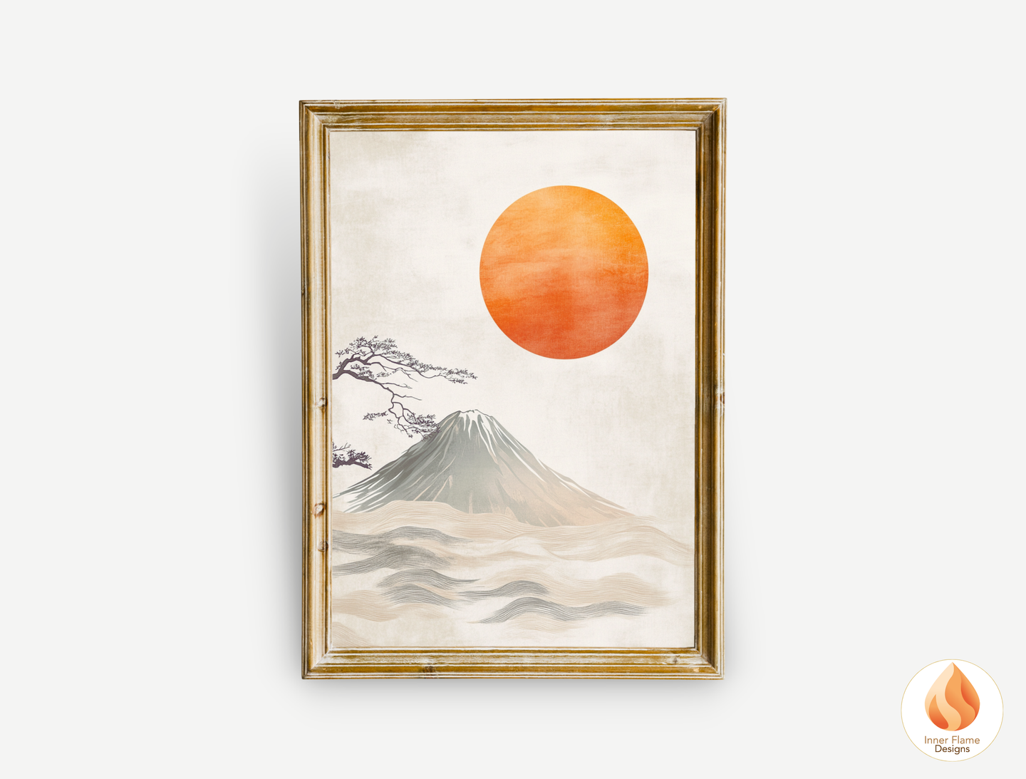 Harmonious Japandi Art for Modern Home Design | Diptych Artwork (Series 2)
