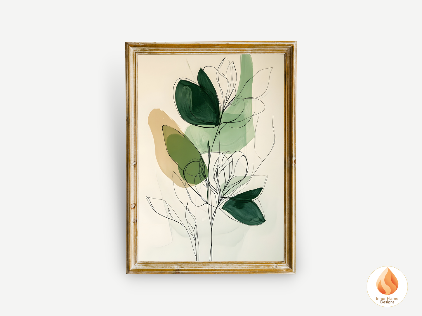Organic Line Art for Modern Home Design | Triptych Artwork