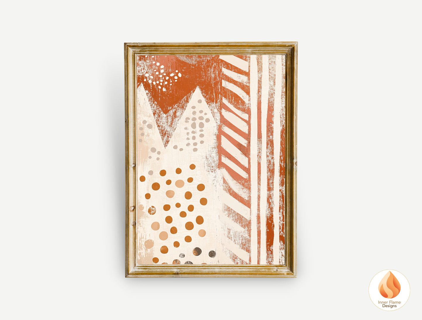 Tribal Boho Wall Art Décor for Modern Home Design | Triptych Artwork