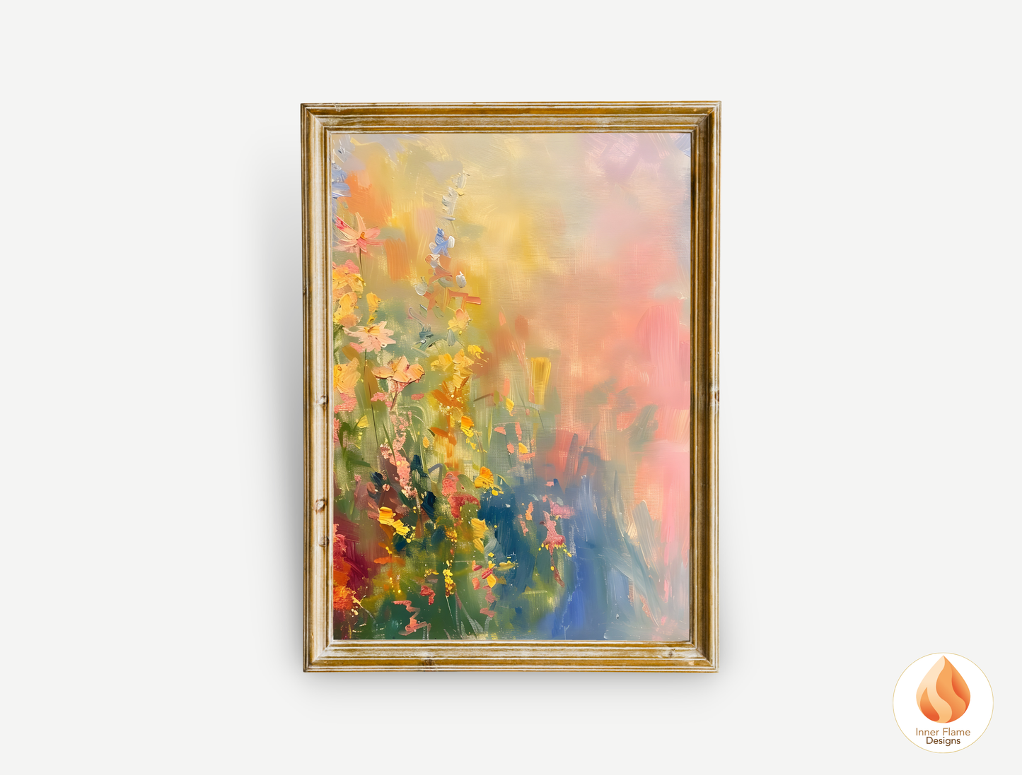 Dreamy Flower Artwork for Modern Home Design | Triptych Artwork