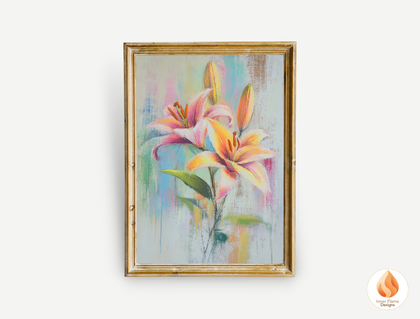 Delicate Flower Artwork for Modern Home Design | Four Piece Artwork