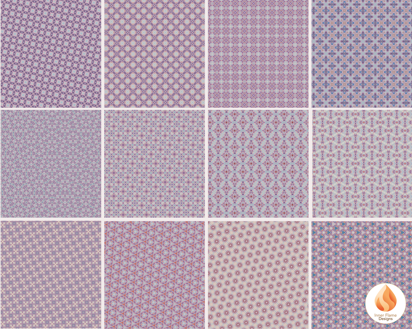 Serene Geometric Surface Patterns | Seamless Patterns for Wallpaper, Textiles, Packaging and Digital Designs