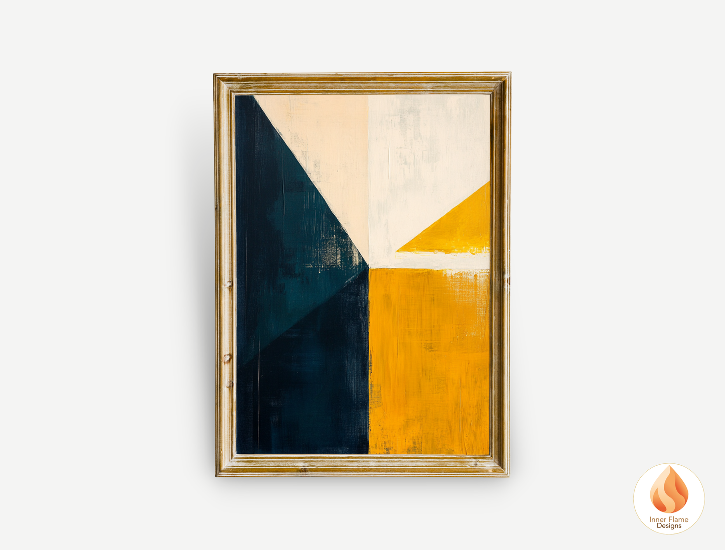 Edgy Geometric Artwork for Modern Home Design | Triptych Artwork