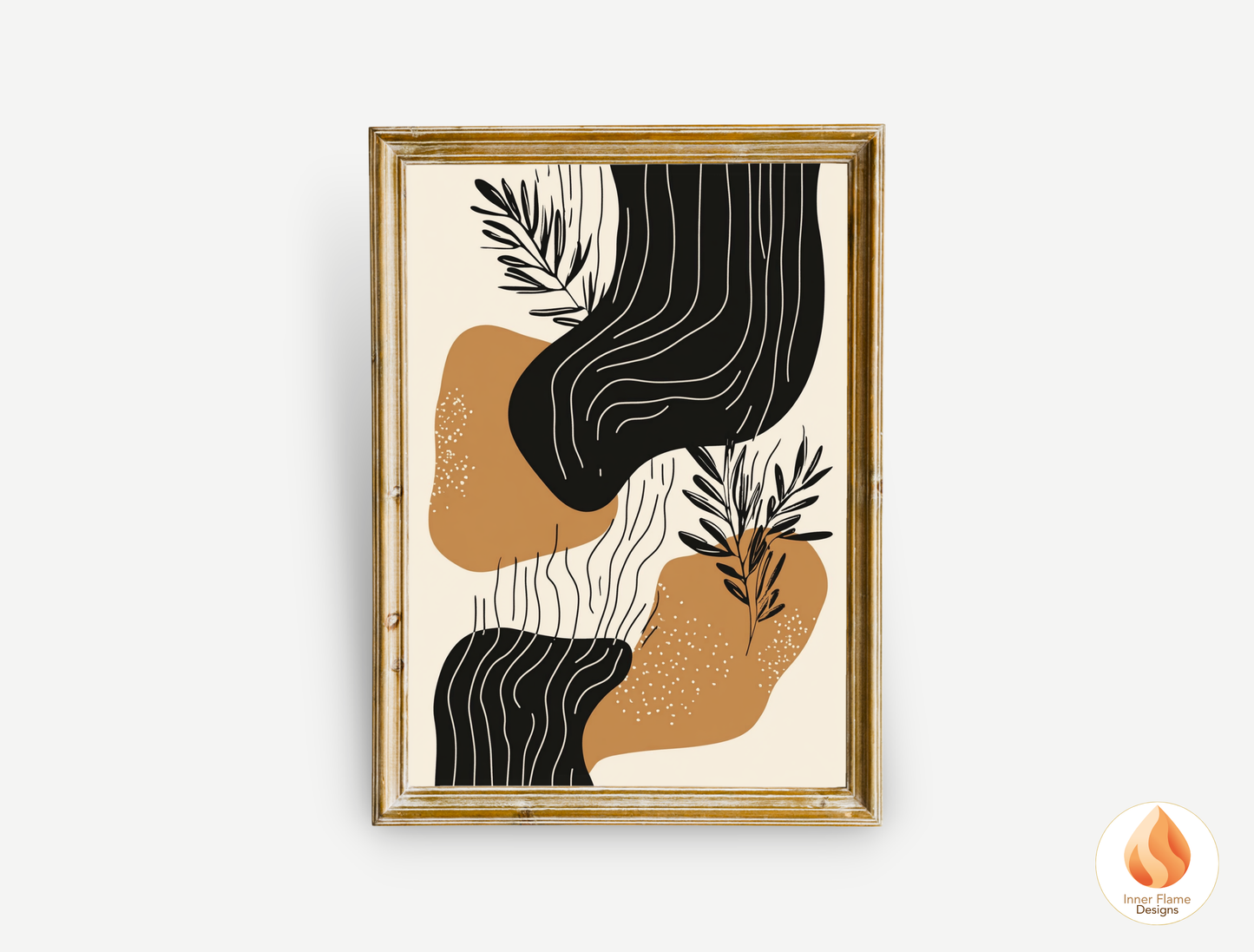 Organic Botanical Art for Modern Home Design | Triptych Artwork