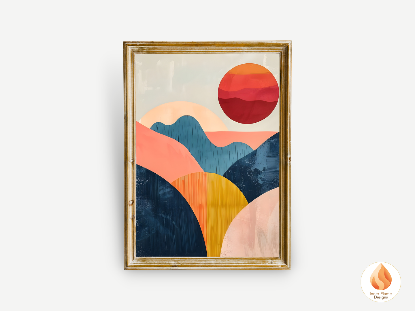 Eclectic Boho Wall Art Décor for Modern Home Design | Triptych Artwork (Series 5)