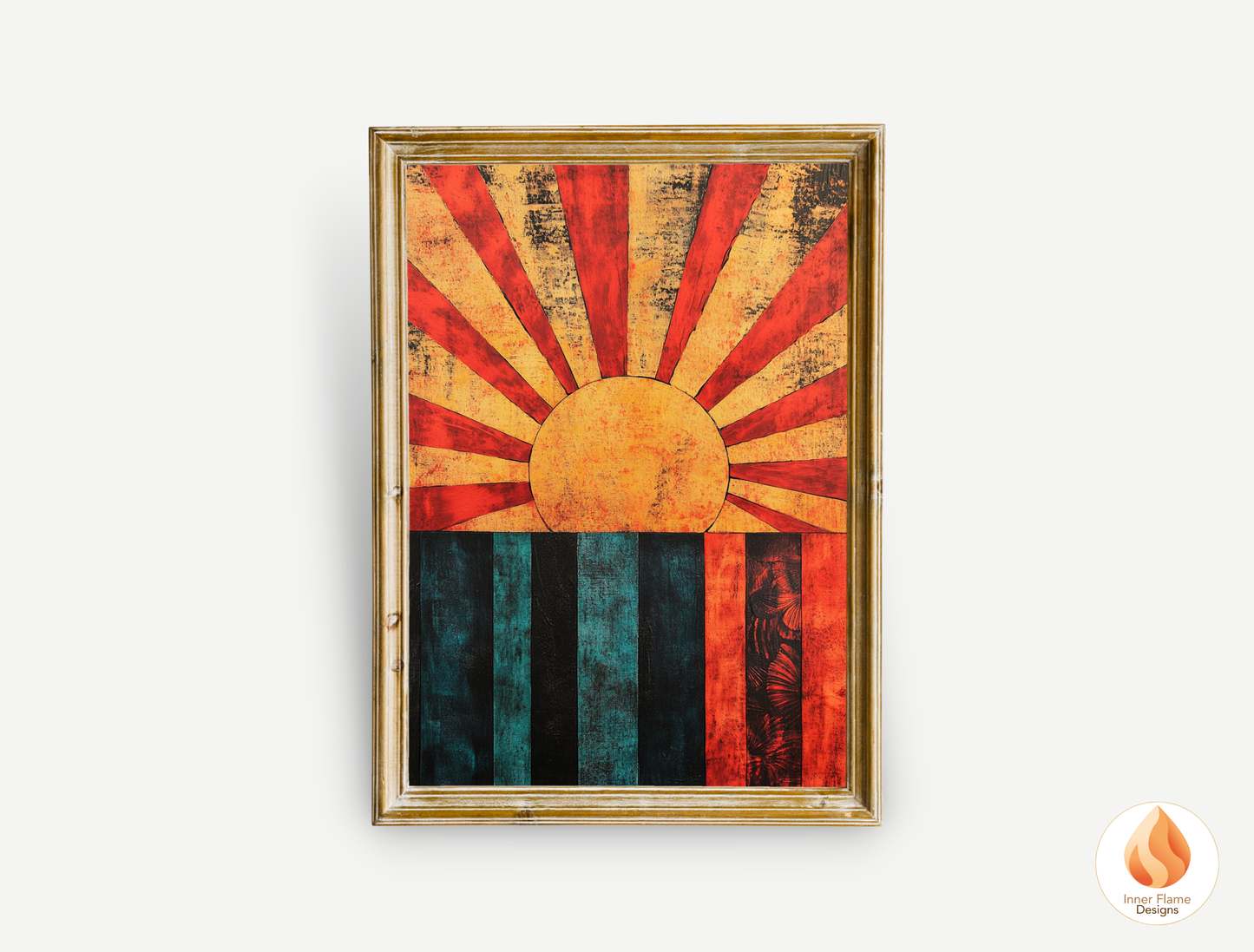 Vivid Cosmic Boho Wall Art Décor for Modern Home Design | Triptych Artwork (Series 2)