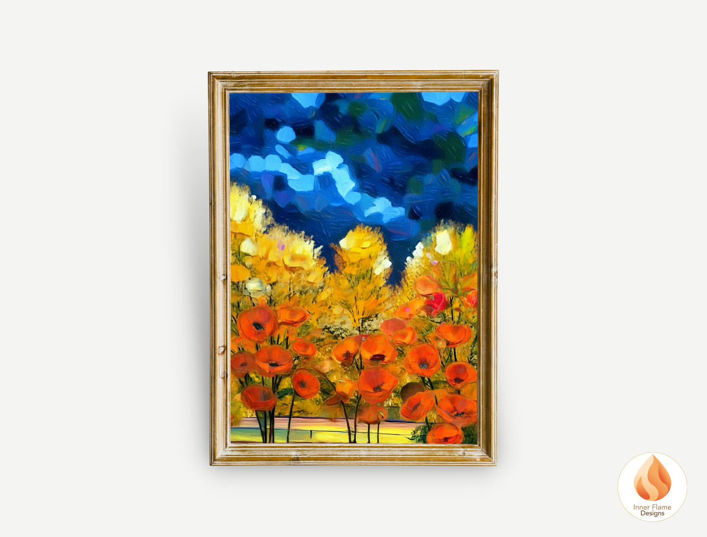 Vivid Flower Artwork for Modern Home Design | Four Piece Artwork