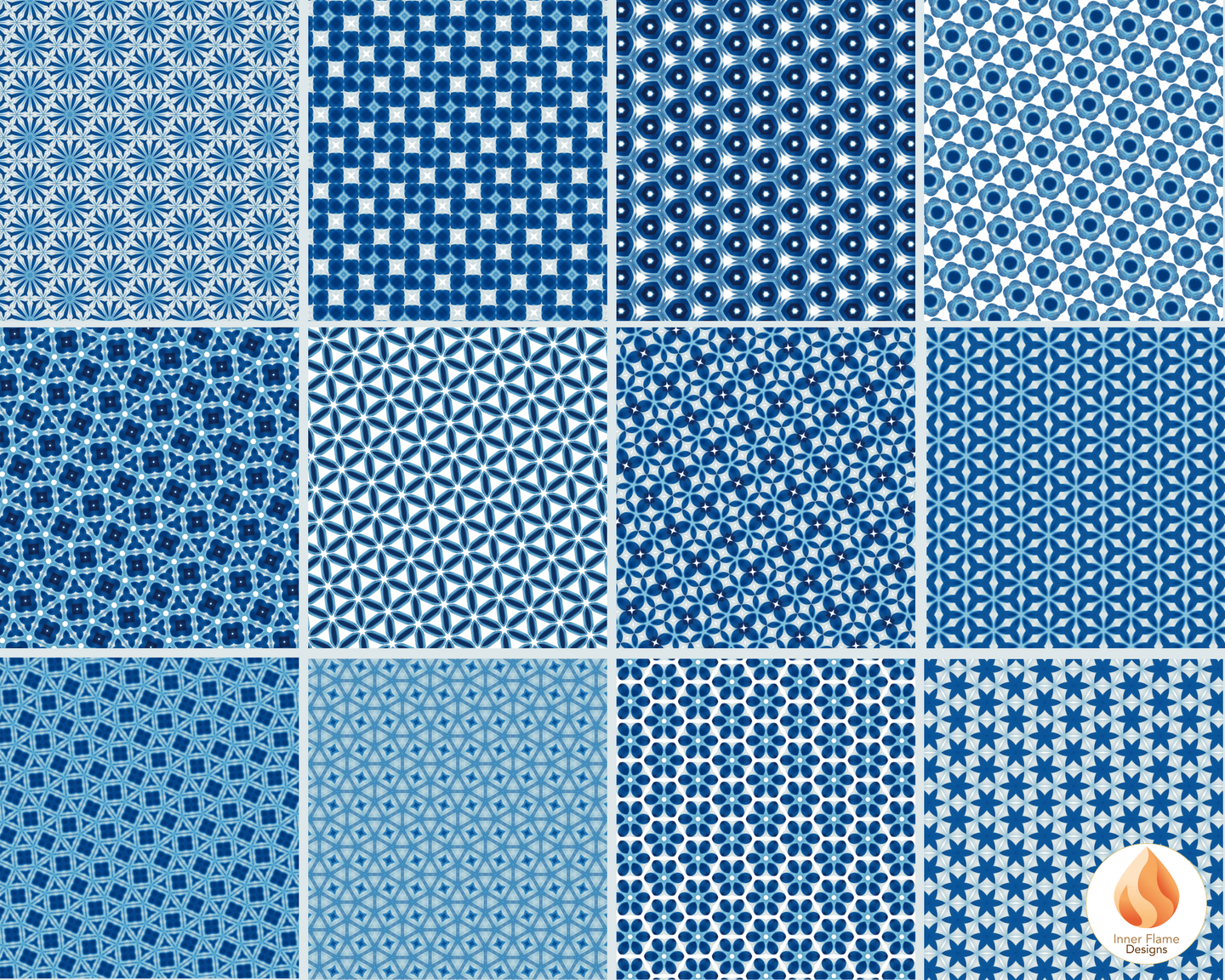 Vivid Geometric Surface Patterns | Seamless Patterns for Wallpaper, Textiles, Packaging and Digital Designs