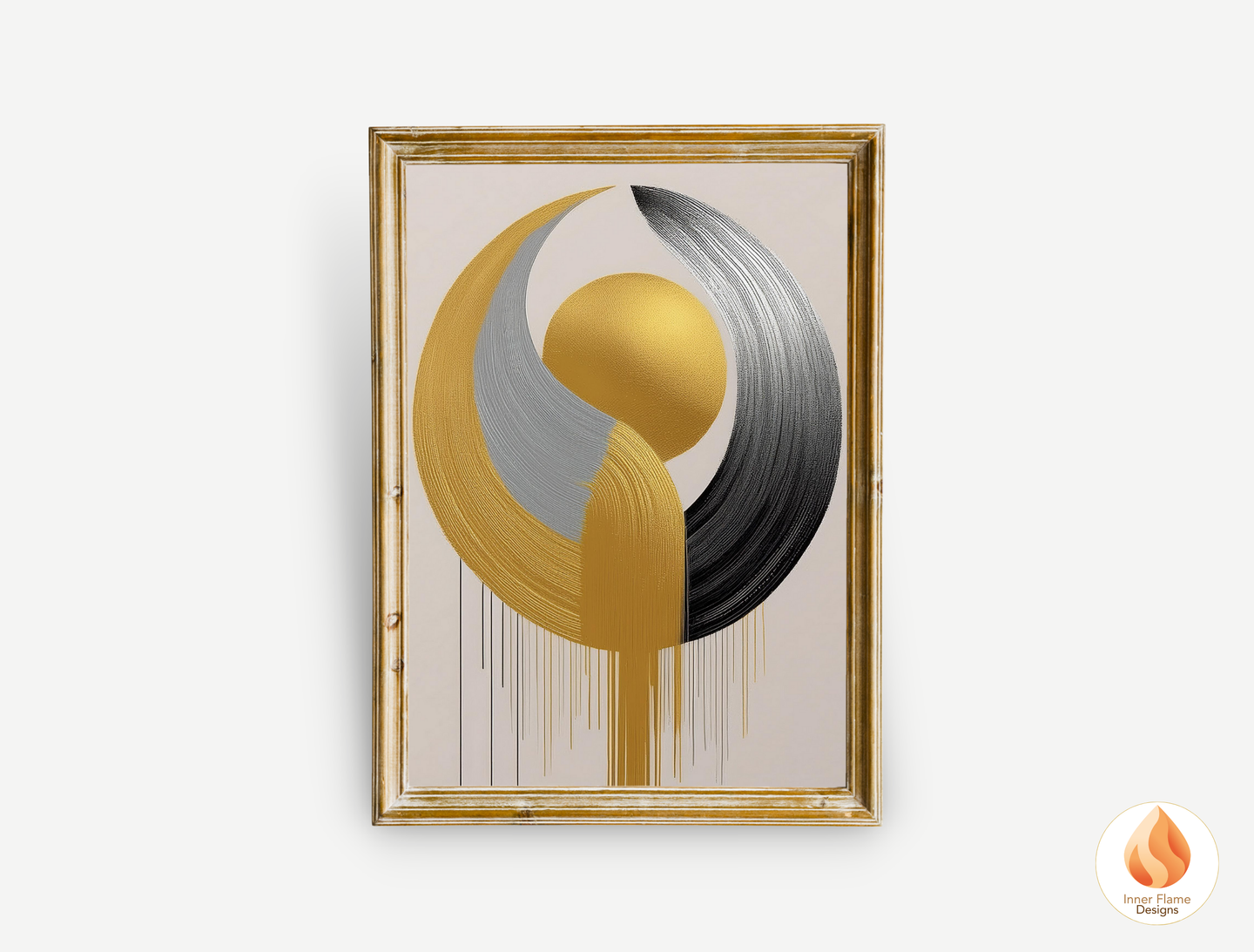Futuristic Geometric Artwork for Modern Home Design | Triptych Artwork