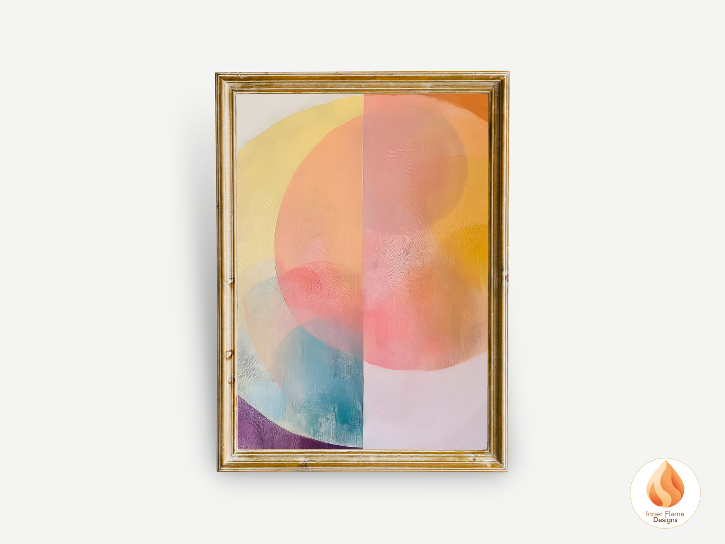 Joyful Geometric Artwork for Modern Home Design | Triptych Artwork