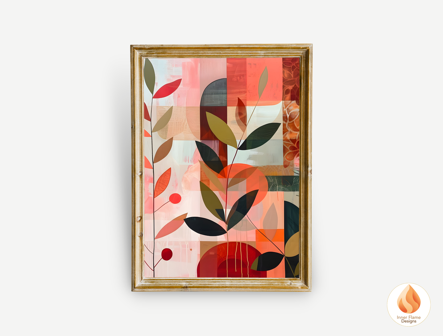 Modern Boho Wall Art Décor for Modern Home Design | Triptych Artwork (Series 2)