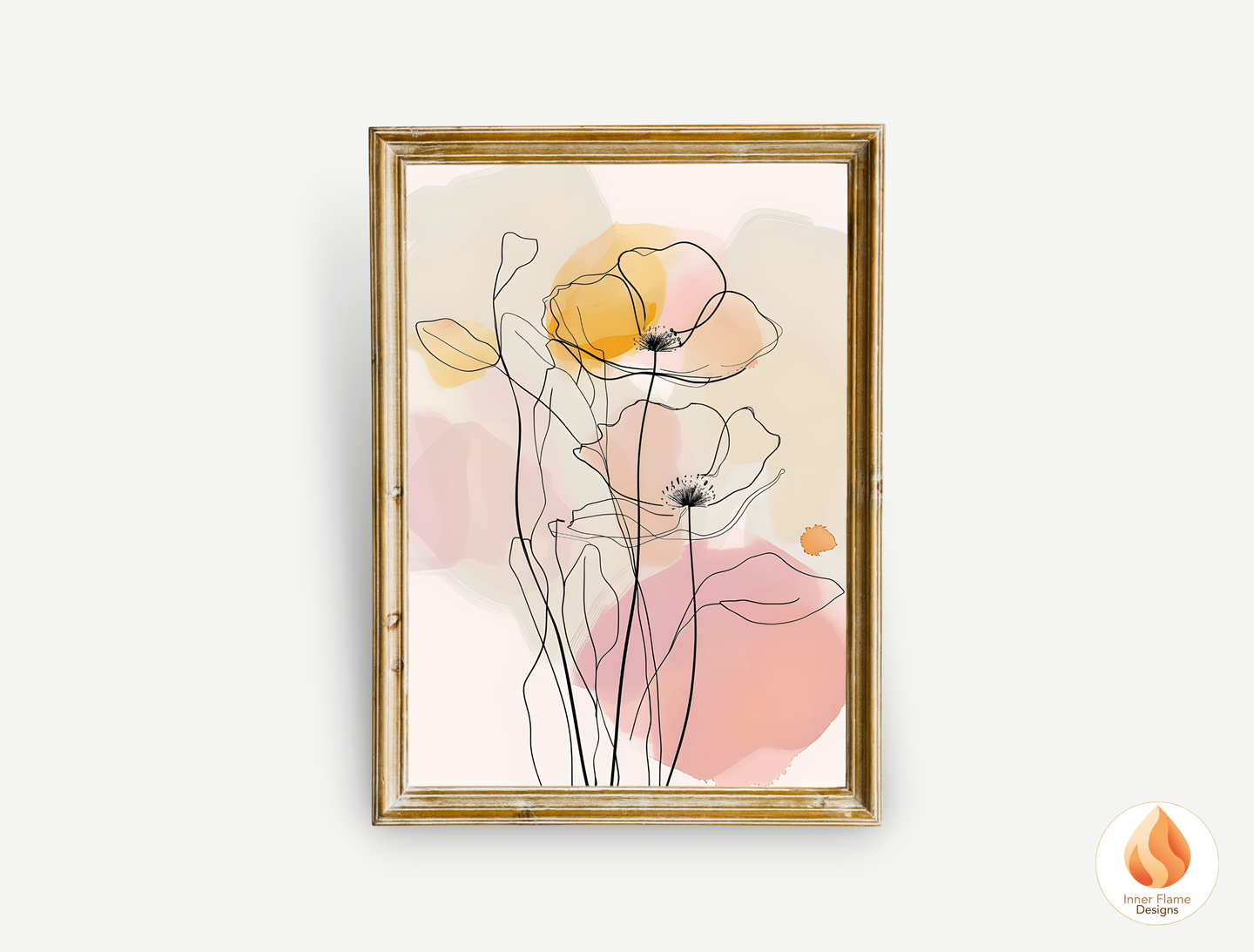 Graceful Line Art for Modern Home Design | Triptych Artwork (Series 4)