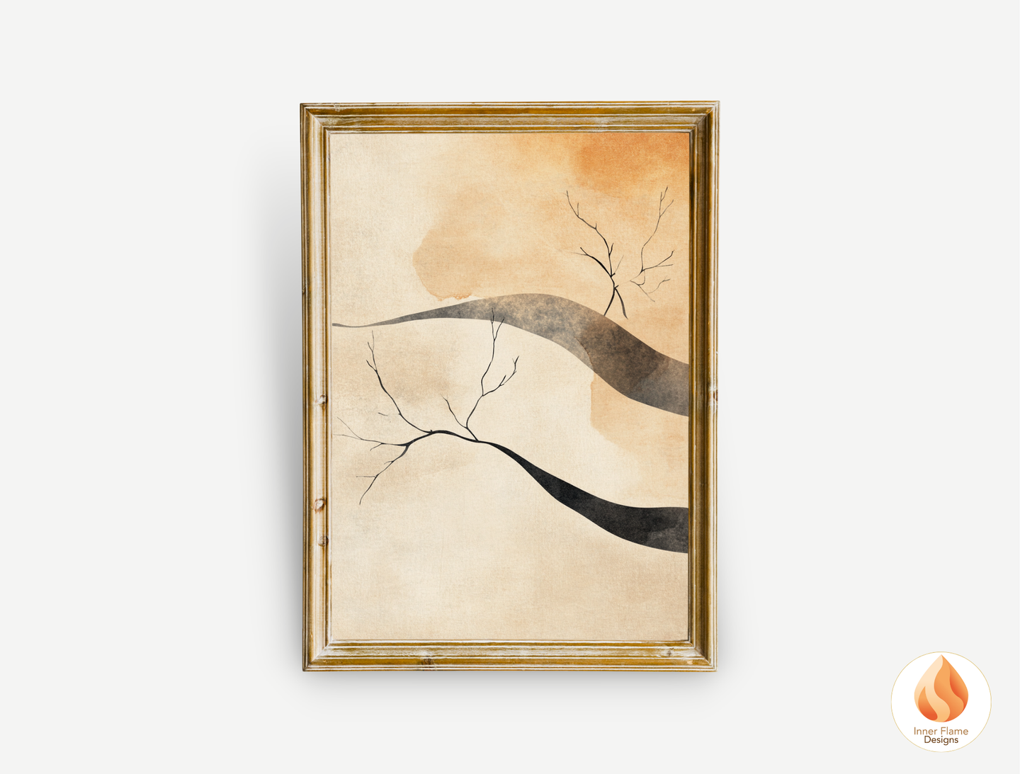 Refined Japandi Art for Modern Home Design | Triptych Artwork