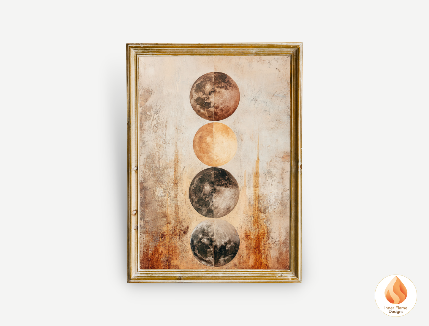 Cosmic Boho Wall Art Décor for Modern Home Design | Triptych Artwork (Series 1)