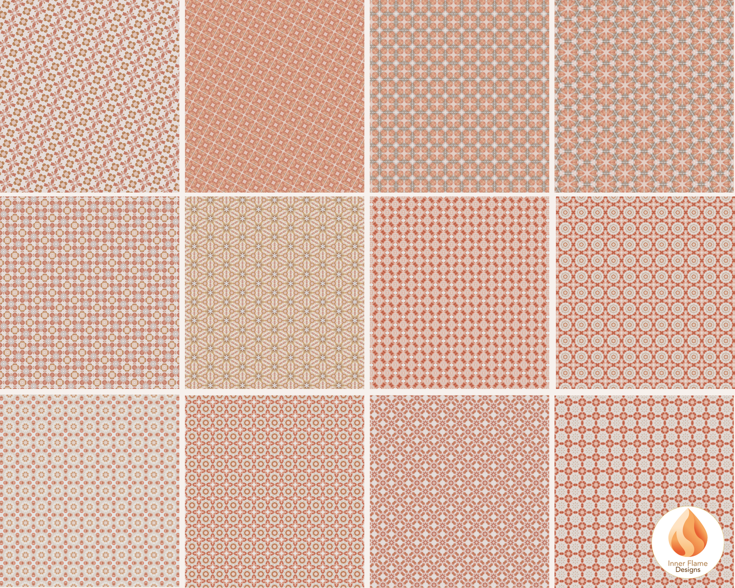 Gentle Geometric Surface Patterns | Seamless Patterns for Wallpaper, Textiles, Packaging and Digital Designs
