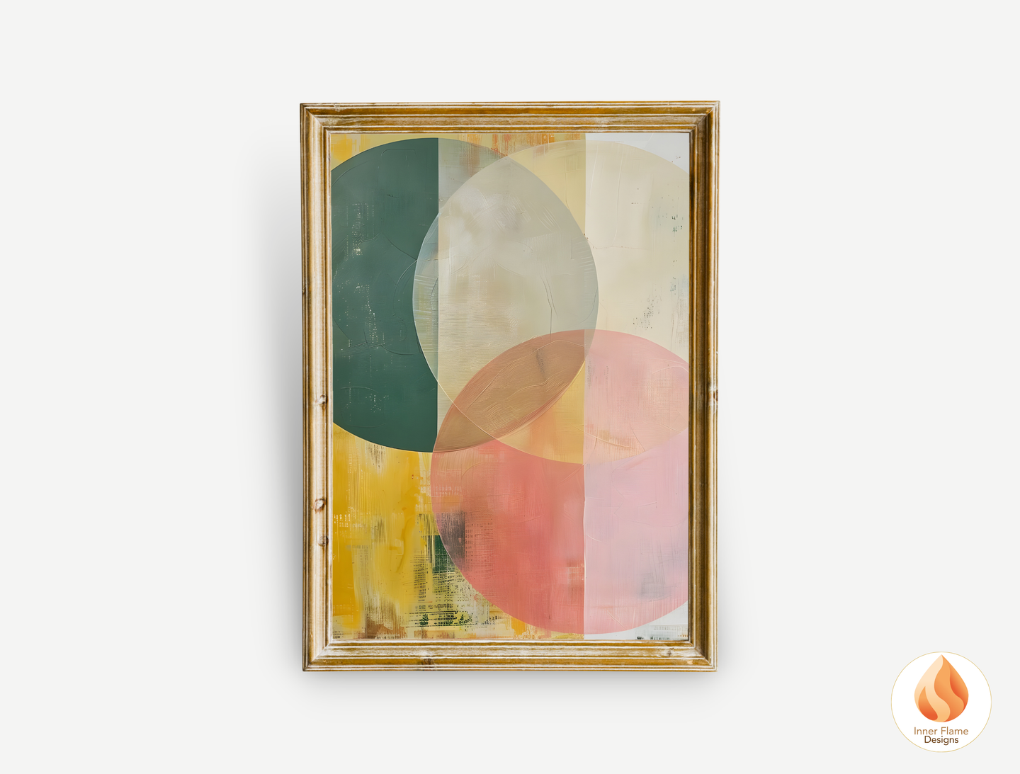 Elegant Geometric Artwork for Modern Home Design | Triptych Artwork