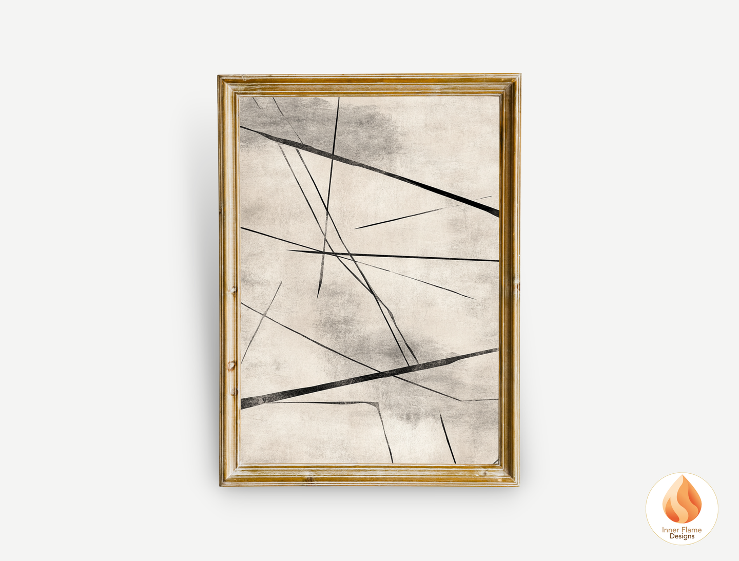 Linear Line Art for Modern Home Design | Triptych Artwork
