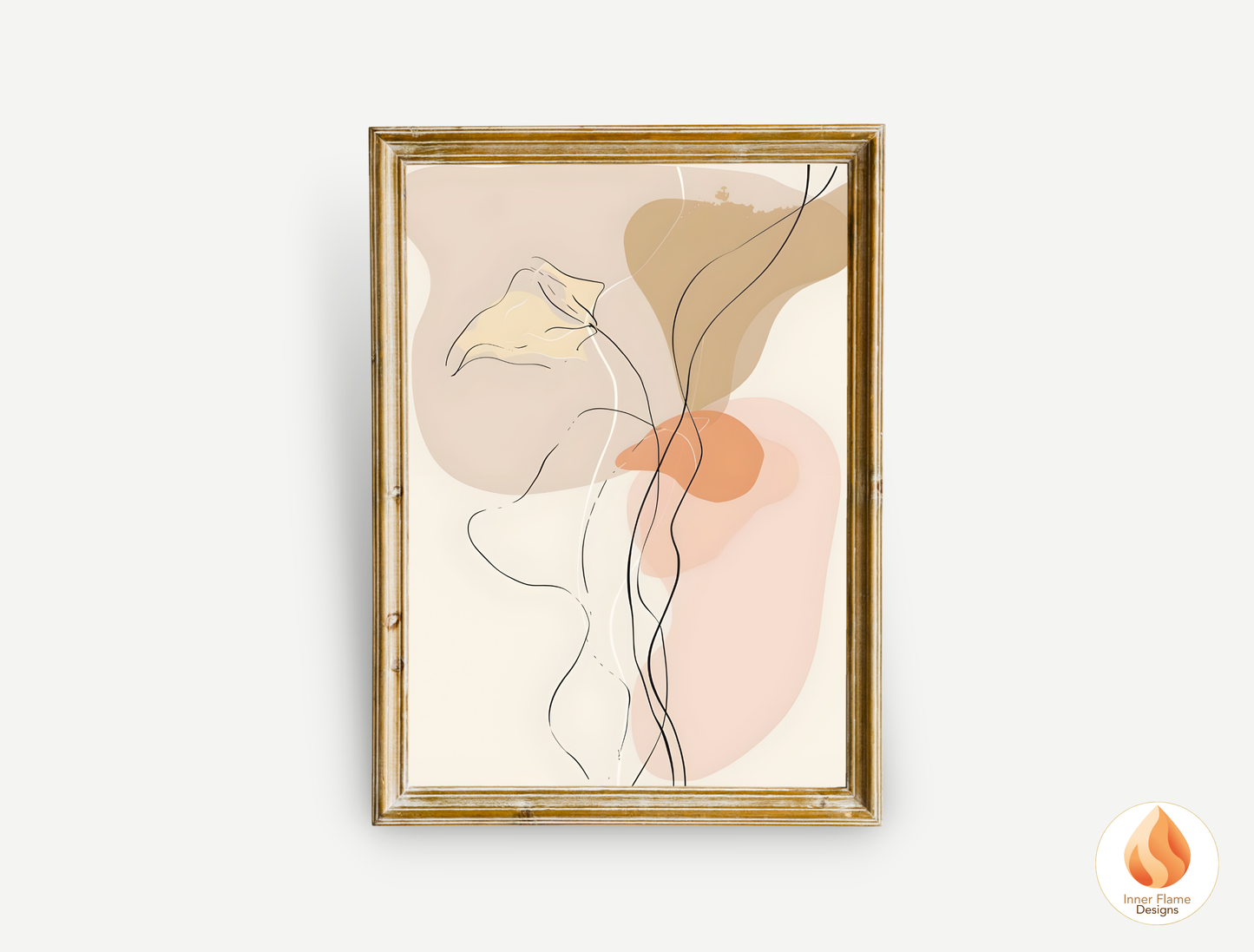 Graceful Line Art for Modern Home Design | Triptych Artwork (Series 2)
