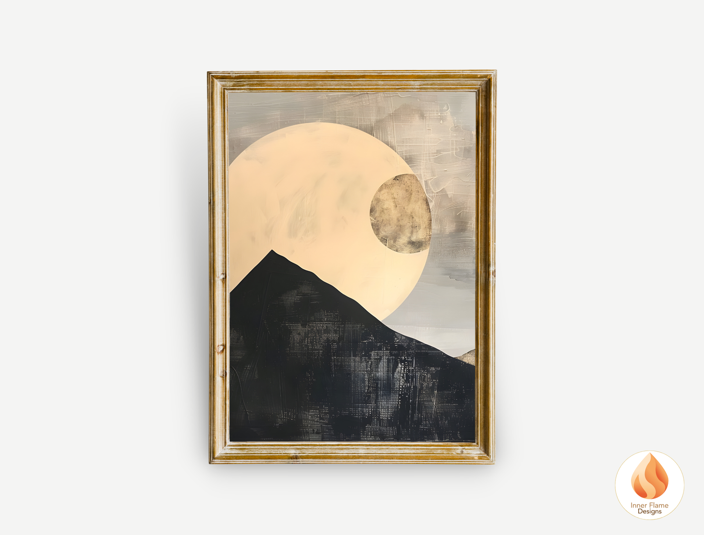 Ethereal Japandi Art for Modern Home Design | Triptych Artwork (Series 2)