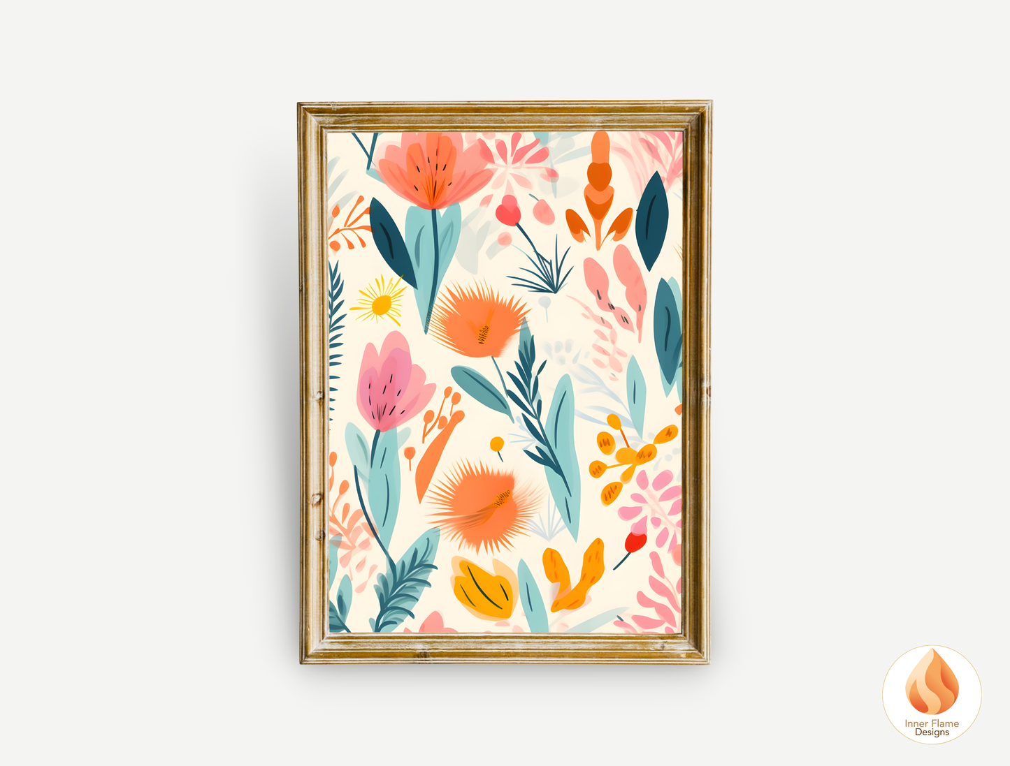 Cheerful Boho Wall Art Décor for Modern Home Design | Four Piece Wall Art