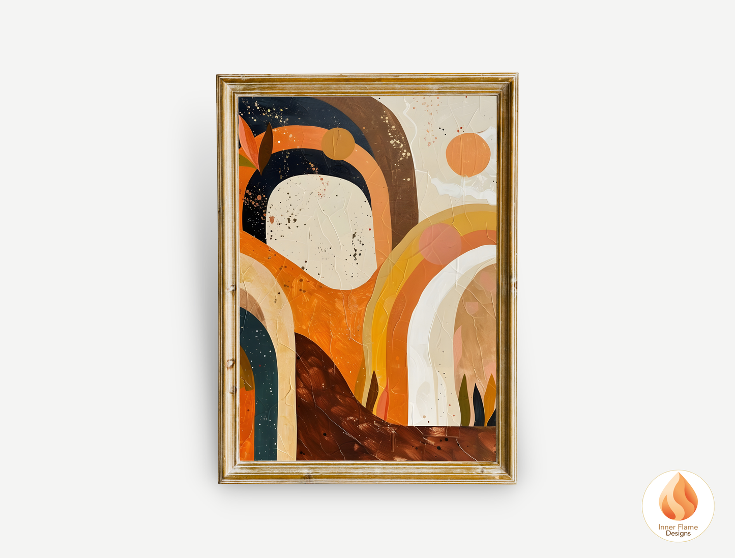 Eclectic Boho Wall Art Décor for Modern Home Design | Triptych Artwork (Series 3)