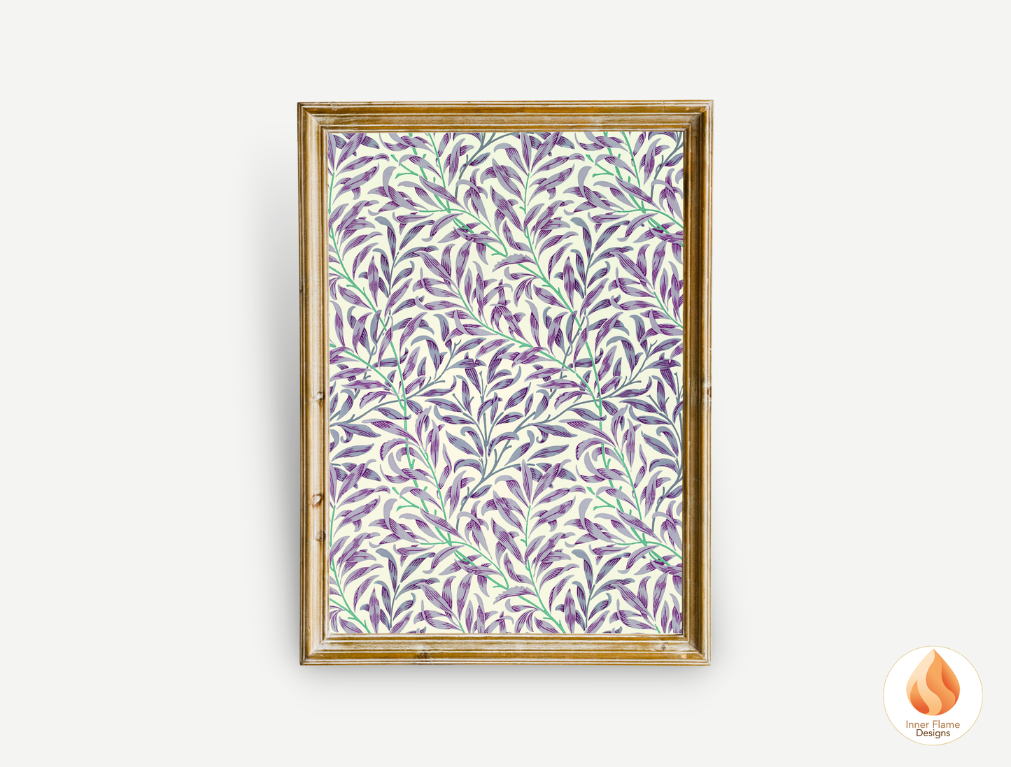 William Morris Inspired Designs - "Willow Bough" | Abstract Botanical Art for Modern Home Design |