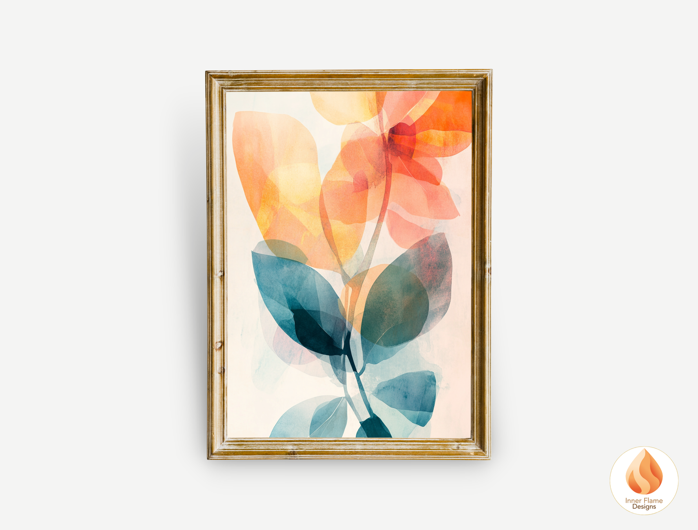 Refreshing Flower Artwork for Modern Home Design | Triptych Artwork