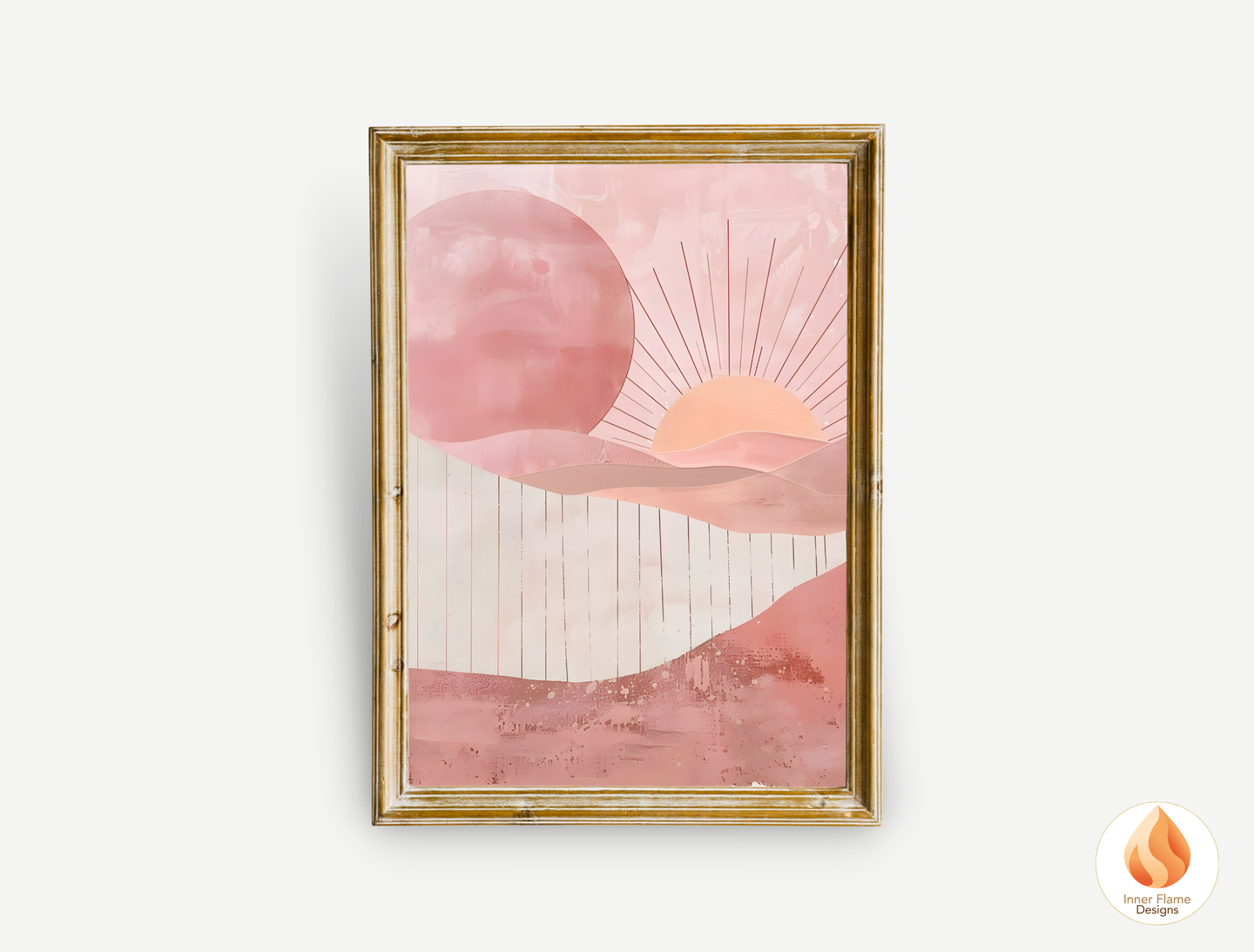 Soothing Boho Wall Art Décor for Modern Home Design | Triptych Artwork (Series 4)