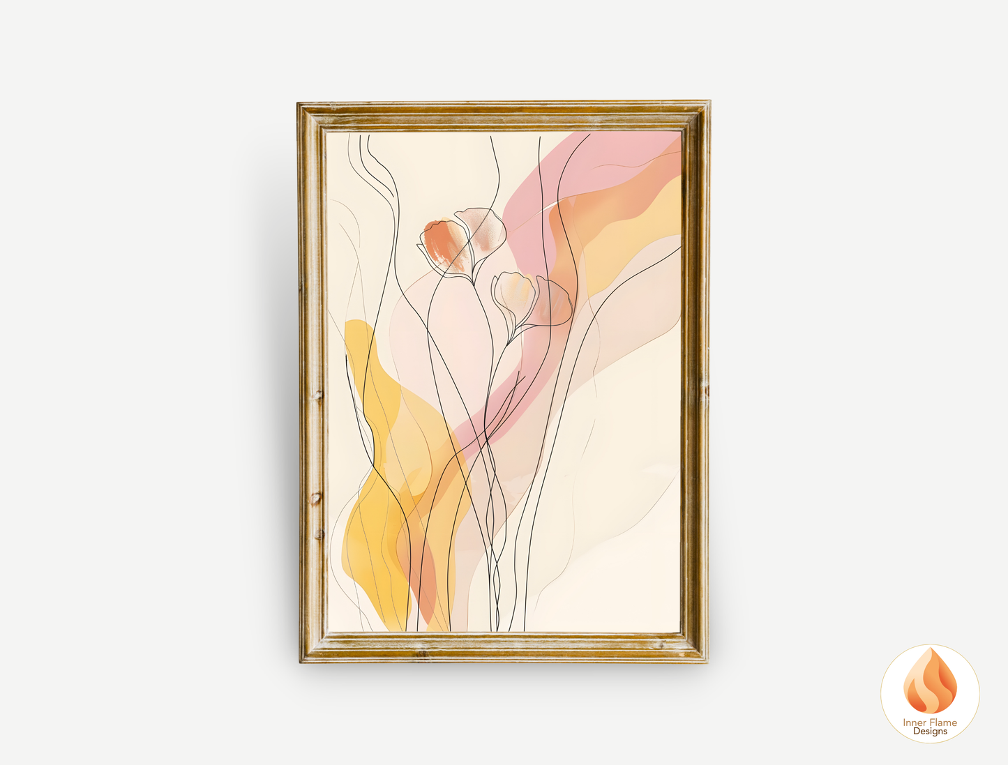 Graceful Line Art for Modern Home Design | Triptych Artwork (Series 3)