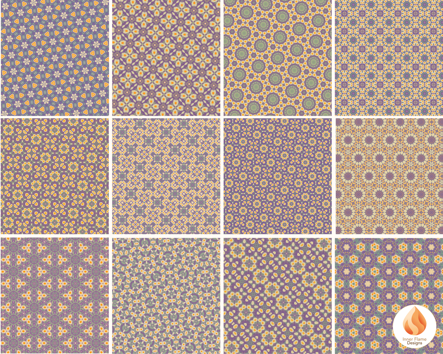 Radiant Geometric Surface Patterns | Seamless Patterns for Wallpaper, Textiles, Packaging and Digital Designs