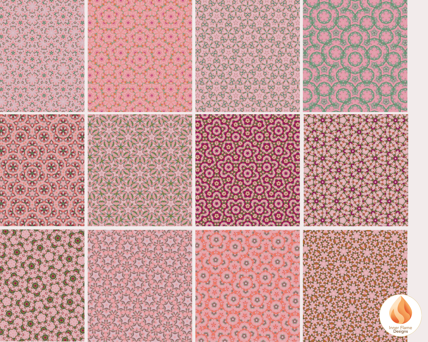 Playful Geometric Surface Patterns | Seamless Patterns for Wallpaper, Textiles, Packaging and Digital Designs