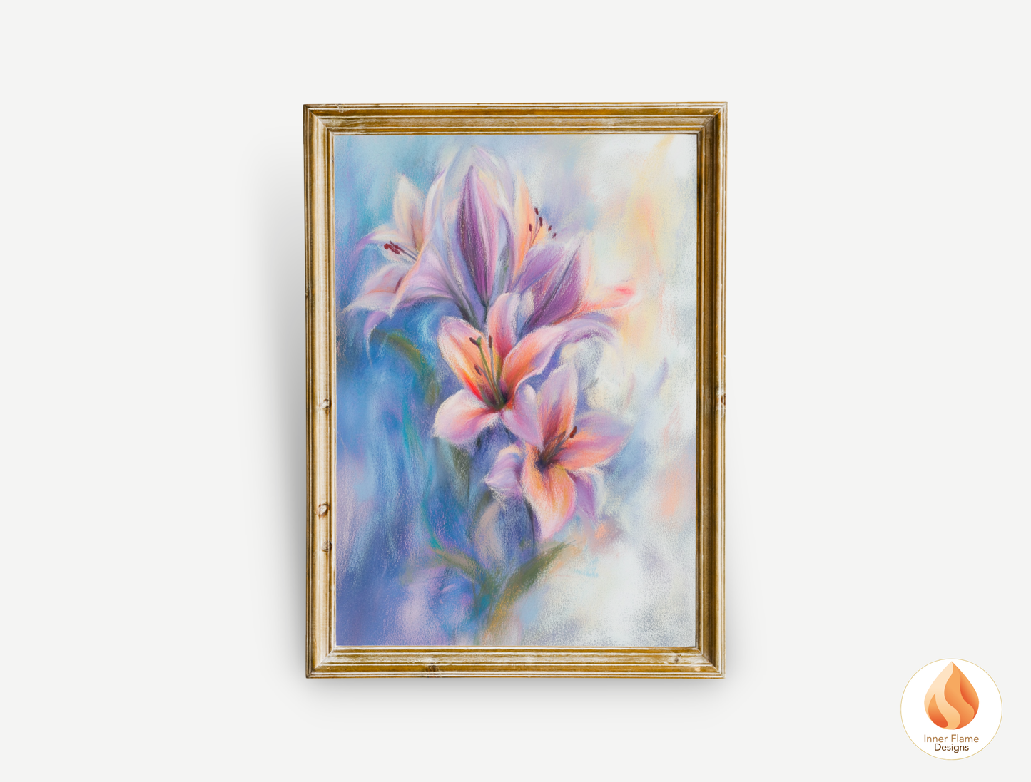 Delicate Flower Artwork for Modern Home Design | Four Piece Artwork