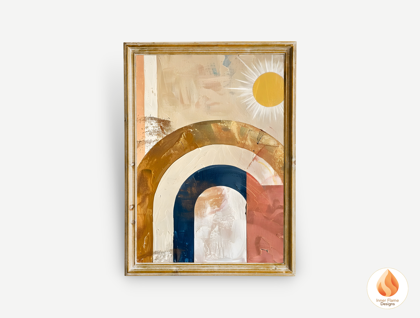 Eclectic Boho Wall Art Décor for Modern Home Design | Triptych Artwork (Series 4)