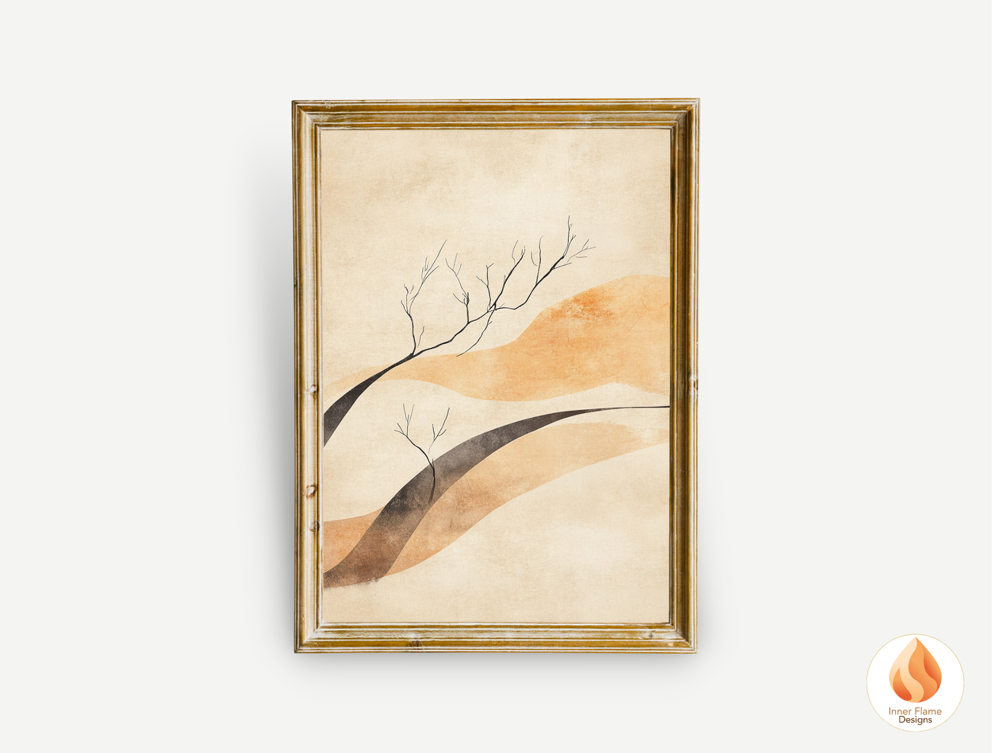 Refined Japandi Art for Modern Home Design | Triptych Artwork