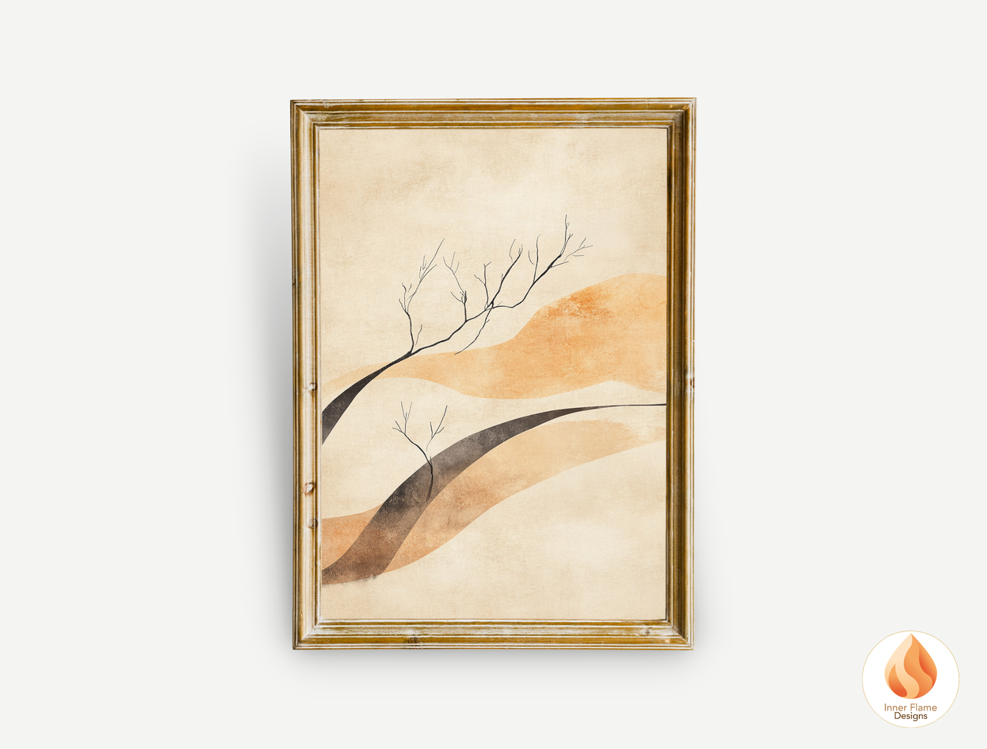 Refined Japandi Art for Modern Home Design | Triptych Artwork