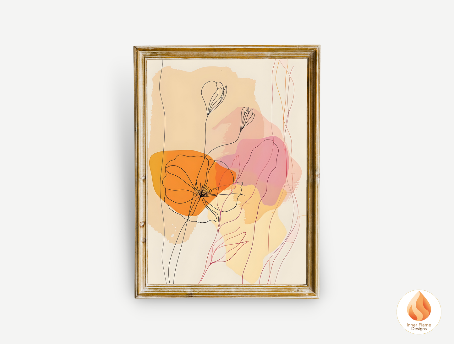 Graceful Line Art for Modern Home Design | Triptych Artwork (Series 1)