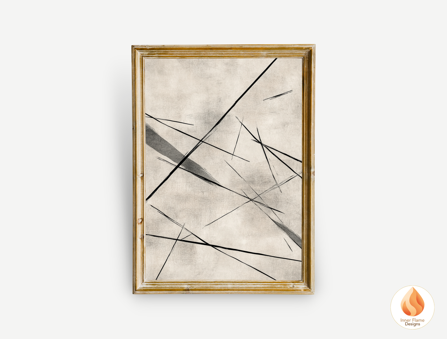 Linear Line Art for Modern Home Design | Triptych Artwork