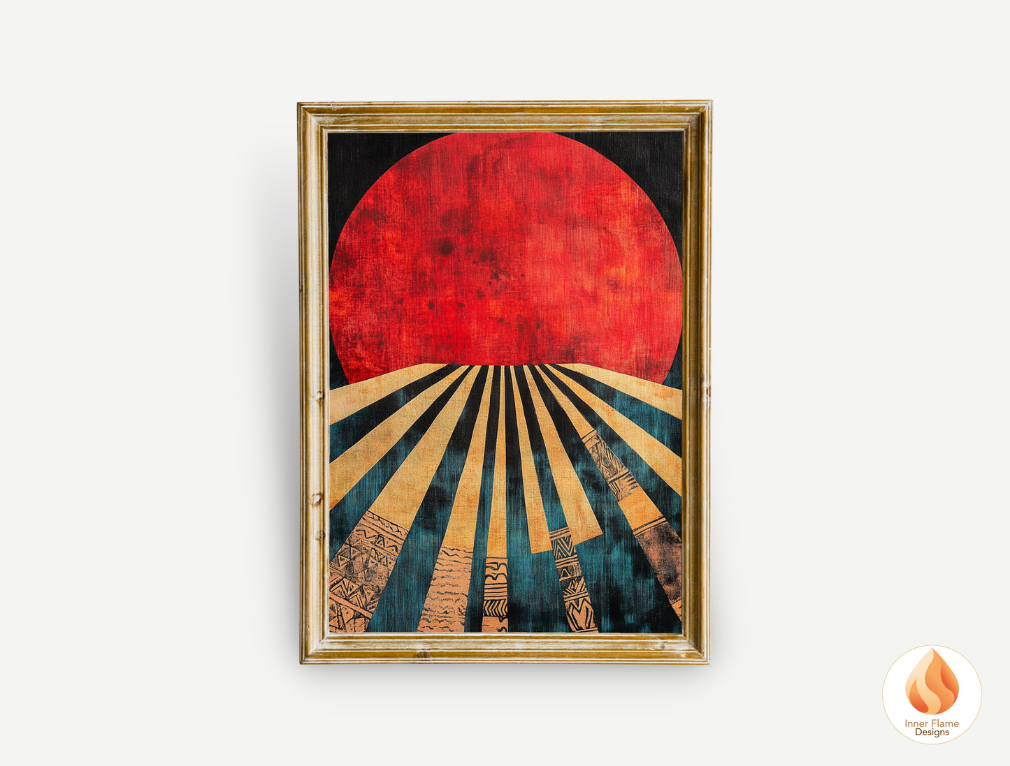 Vivid Cosmic Boho Wall Art Décor for Modern Home Design | Triptych Artwork (Series 2)