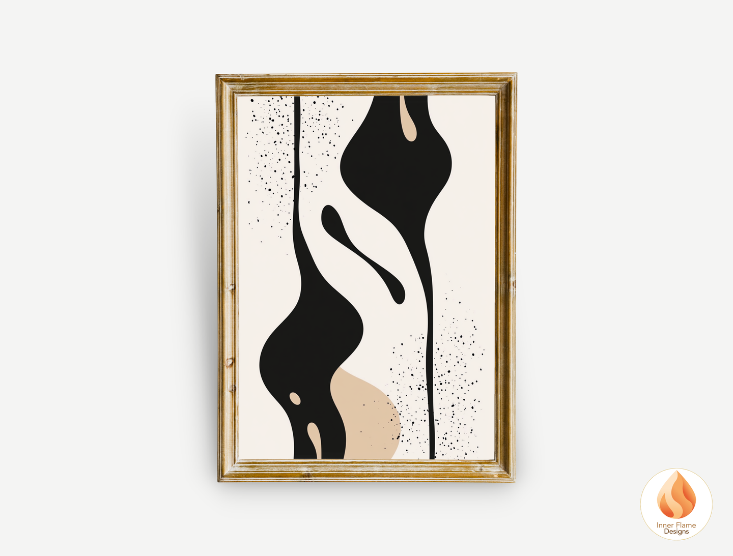 Fluid Minimalist Art for Modern Home Design | Triptych Artwork