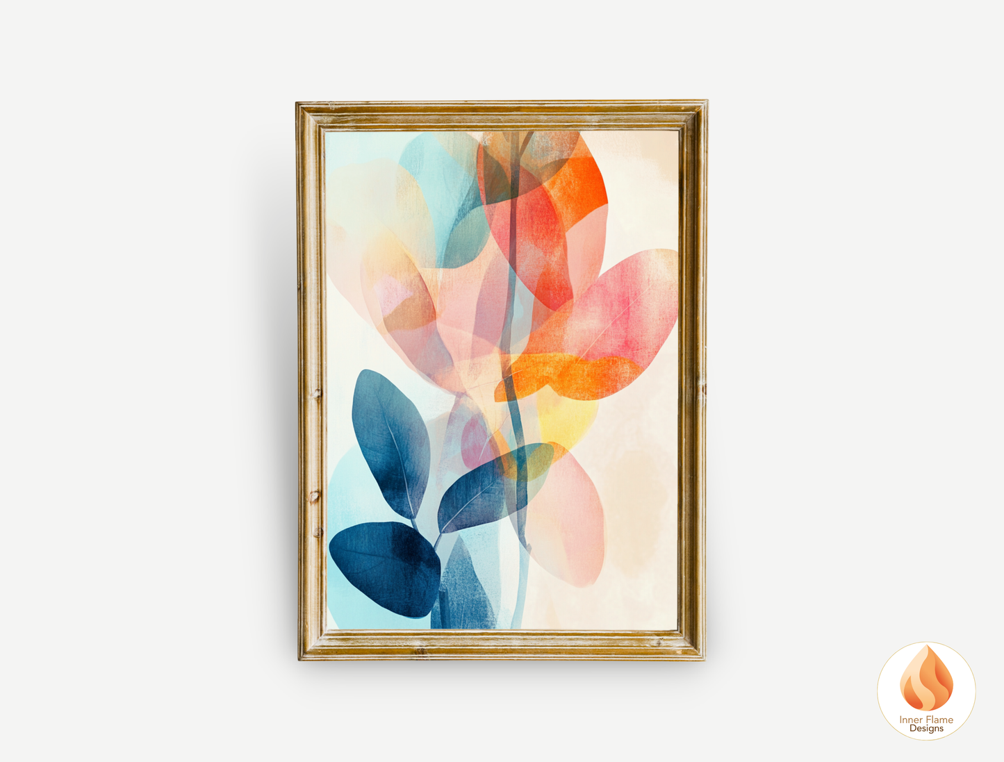Refreshing Flower Artwork for Modern Home Design | Triptych Artwork